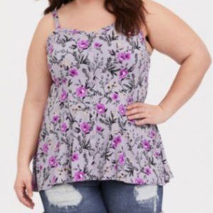 TORRID BUTTON DOWN FLORAL CAMI